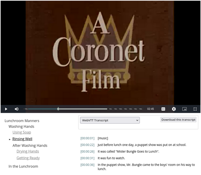 An Example of the IIIF React Media Player